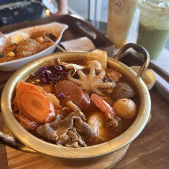 T% Coffee + Tea - Spicy noodles.... do mild bc it VERY Spicy - Coffee & Tea Near Me - Elk Grove, California