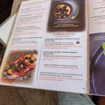 De Cantaro - Menu 2 - Steakhouses Near Me - Puerto Vallarta, JAL