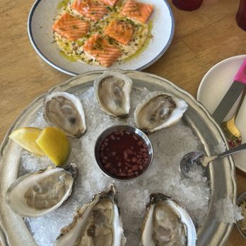 Liv's - Salmon crudo and oysters - Seafood Near Me - Long Beach, California