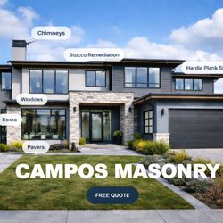 Campos Masonry - Stucco Remediation Services Siding Brick & Stone Walkways Patios pools Custom Masonry Chimney Repair Brick & Stone Re-pointing Concrete