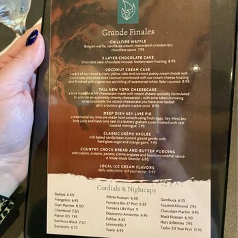 Chillfire Bar & Grill - Dessert menu April 2024 - New American Near Me - Denver, North Carolina