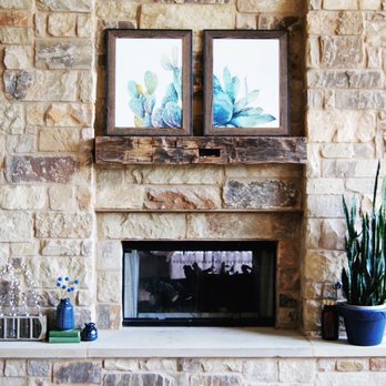 JW Home Designs - This fireplace reminds me of all the reasons I love Texas! - Interior Design Near Me - Austin, Texas