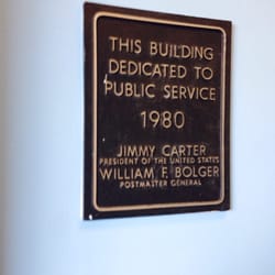 US Post Office - Dedicated to Public Service by Jimmy Carter