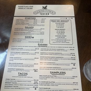 Goosetown Tavern - menu - Pubs Near Me - Denver, Colorado Goosetown Tavern - menu - Pubs Near Me - Denver, Colorado