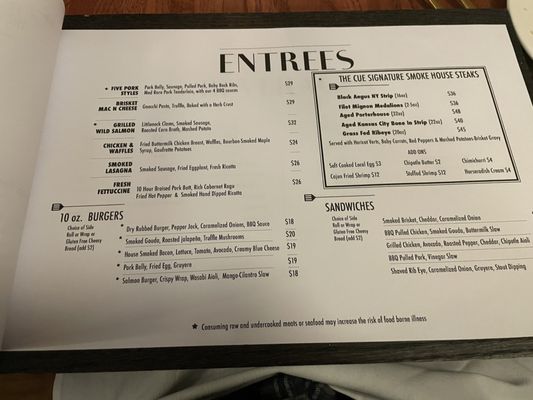 Menu photo 2 The Cue New Milford, CT Menu photo 2 The Cue New Milford, CT