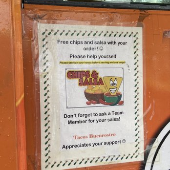 Tacos Buenrostro - Free chips and salsa!! - Food Trucks Near Me - San Jose, California Tacos Buenrostro - Free chips and salsa!! - Food Trucks Near Me - San Jose, California