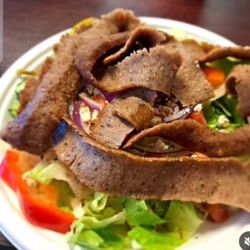 George's Gyros - Greek salad with gyro meat