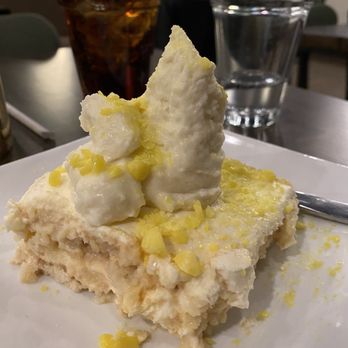 Modern Plate - Homemade Tiramisu Lemoncello, whipped cream, crystal lemon sugar dust - Cocktail Bars Near Me - Elmhurst, Illinois