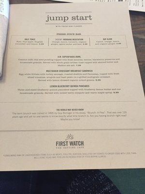 Menu photo 7 First Watch Plano, TX