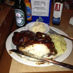 Ringo's Grill - Half chicken dinner wood flavour. Roasted over wood oven. Whiskey sauce.