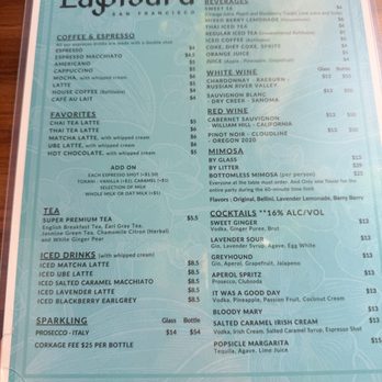 Lapisara Eatery - Menu - Breakfast & Brunch Near Me - San Francisco, California