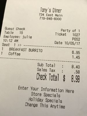 Tony's Diner by null