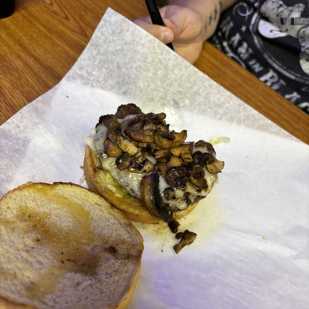Peg Leg - Mushroom Swiss - Burgers Near Me - Russellville, Arkansas