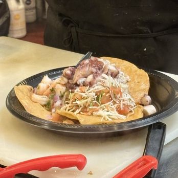 Taco Nazo - Seafood ceviche in the making - Mexican Near Me - Bellflower, California
