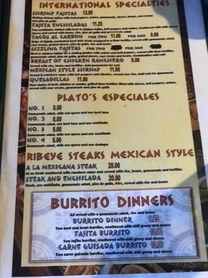 Menu photo 5 Benito's International La Marque, TX Menu photo 5 Benito's International La Marque, TX