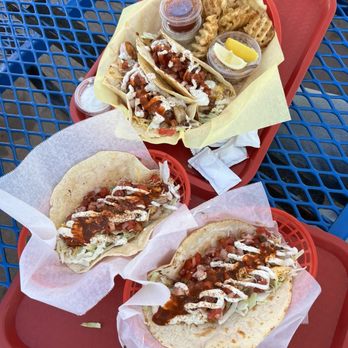 Tin Fish - Cambo shrimp taco and singles - Seafood Near Me - Oceanside, California Tin Fish - Cambo shrimp taco and singles - Seafood Near Me - Oceanside, California