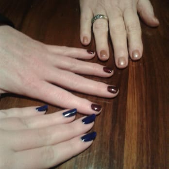Tiny Nails & Spa - Mine are the blue nails! - Nail Salons Near Me - Gig Harbor, Washington