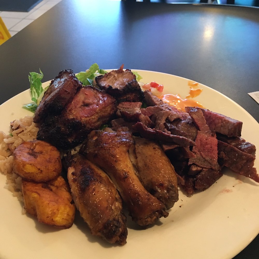 Great wings, meats, with some  salad