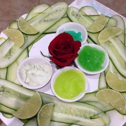 Cucumber spa pedicure