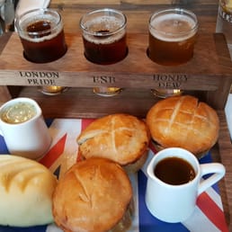 Ale and pie tasting board Ale and pie tasting board