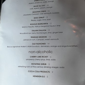 Bocca - Drink menu - Italian Near Me - Indianapolis, Indiana Bocca - Drink menu - Italian Near Me - Indianapolis, Indiana