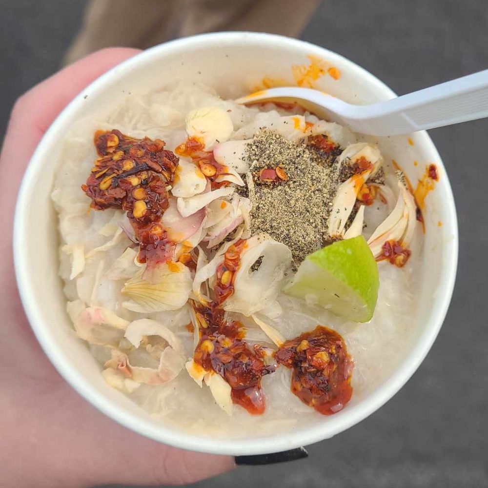 Phokouttahere - congee (chicken rice porridge) - Vietnamese Near Me - Syracuse, New York Phokouttahere - congee (chicken rice porridge) - Vietnamese Near Me - Syracuse, New York