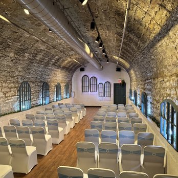 Graystone Wine Cellar - Windows Room set up for wedding ceremony - Venues & Event Spaces Near Me - Columbus, Ohio