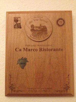 Menu photo 6 Ca ‘Marco Ristorante Ojai, CA Menu photo 6 Ca ‘Marco Ristorante Ojai, CA