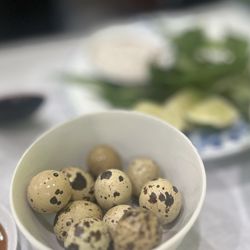 Cháo Đêm - 4) Trứng Cút Lộn: Quail Egg Bault | $12 (10pcs)