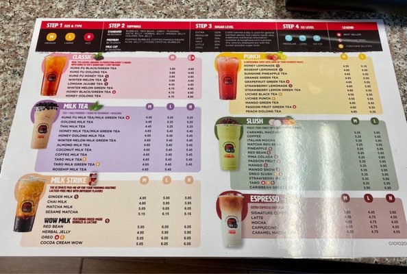 Menu photo 2 Kung Fu Tea Columbus, OH Menu photo 2 Kung Fu Tea Columbus, OH