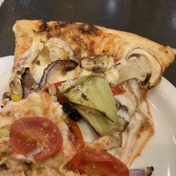 Oops- partially eaten before I remembered to take a photo. Note the big chunks of veggies and thick layer of cheese