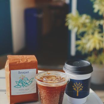 The Mill - Bouquet Coffee Roasters beans (Ethiopia * Aricha) Coffee Tonic Hot Cafe Latte - Coffee & Tea Near Me - Sacramento, California