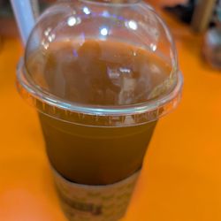 Low sugar mango green tea with no ice