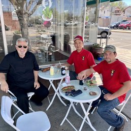 plenty of outside seating. free parking across the street.