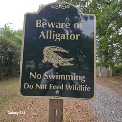 Koc Campground - Animal warning.