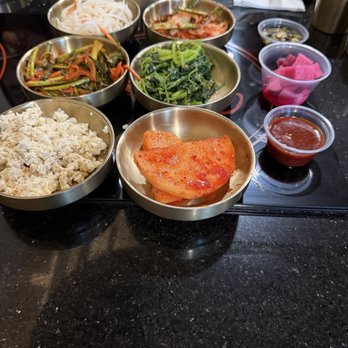 Mugunghwa - All of the banchan - Korean Near Me - Oakland, California Mugunghwa - All of the banchan - Korean Near Me - Oakland, California
