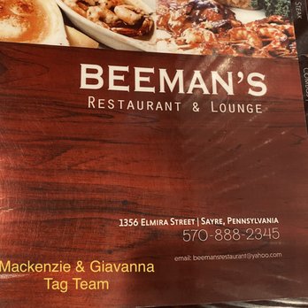 Beeman's Family Restaurant - Menu - Seafood Near Me - Sayre, Pennsylvania Beeman's Family Restaurant - Menu - Seafood Near Me - Sayre, Pennsylvania