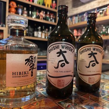 Yakimon Izakaya - A few of the many Whiskey available - Japanese Near Me - Astoria, Oregon Yakimon Izakaya - A few of the many Whiskey available - Japanese Near Me - Astoria, Oregon