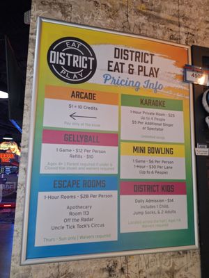 Menu photo 1 District Eat And Play Oviedo, FL