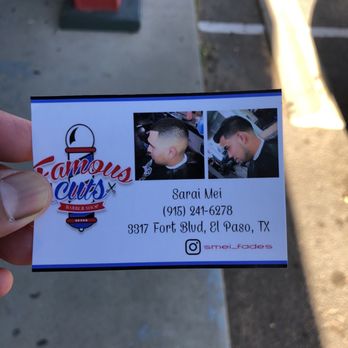 Famous Cuts Barber Shop - This girl Sarai gave the perfect cut - Barbers Near Me - El Paso, Texas Famous Cuts Barber Shop - This girl Sarai gave the perfect cut - Barbers Near Me - El Paso, Texas
