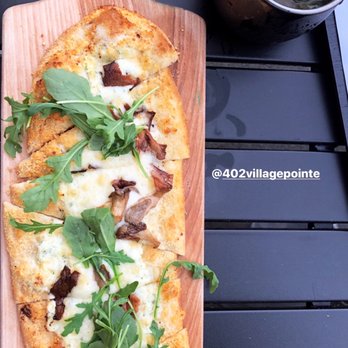 402 eat + drink - Mushroom flatbread and Bayliss drink - American Near Me - Omaha, Nebraska 402 eat + drink - Mushroom flatbread and Bayliss drink - American Near Me - Omaha, Nebraska
