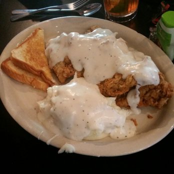 Richter's Antler Cafe - Large Chicken Fried Steak is 2 of the regular ones and is perfect for sharing. - American Near Me - Spring Branch, Texas Richter's Antler Cafe - Large Chicken Fried Steak is 2 of the regular ones and is perfect for sharing. - American Near Me - Spring Branch, Texas