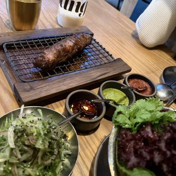 San Ho Won - Beef neck and wraps / sauces - Korean Near Me - San Francisco, California San Ho Won - Beef neck and wraps / sauces - Korean Near Me - San Francisco, California