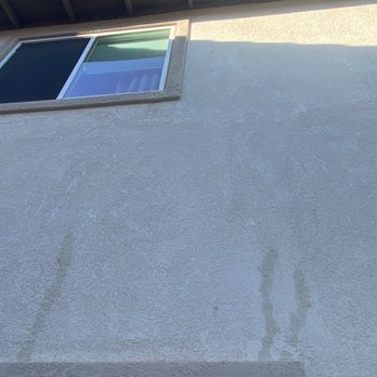 South Plastering & Lathing - Before - above side door to 2nd floor window. - Stucco Services Near Me South Plastering & Lathing - Before - above side door to 2nd floor window. - Stucco Services Near Me