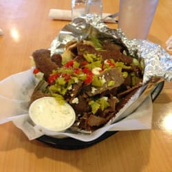 Rodos Greek Cafe - Gyro with peppers and feta!