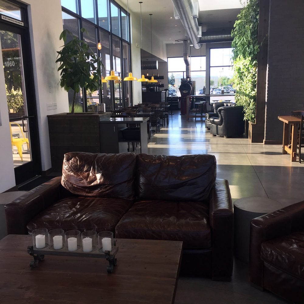 Whidbey Coffee - Inside fireplace seating - Coffee & Tea Near Me - Burlington, Washington