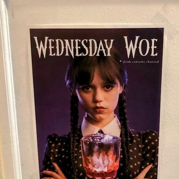 Cake Bar - My favorite image- Wednesday Woe Drink (note it has charcoal) and looks mystifying - Food Stands Near Me - Syracuse, New York