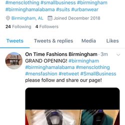 On Time Fashions - Follow us on Twitter !