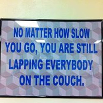 Get Fit 4U - Just one of many posters on the walls to motivate you. - Gyms Near Me - Needville, Texas