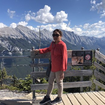 Banff Gondola - My Momma reaching the peak, she looking a little tired but the view is all worth a while! - Parks Near Me - Banff, Alberta